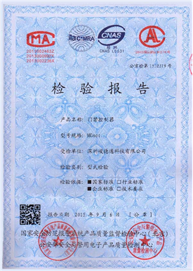型式检测报告
